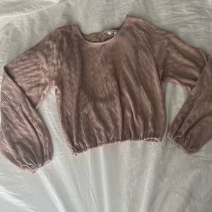 Rose Pink Long sleeved Blouse